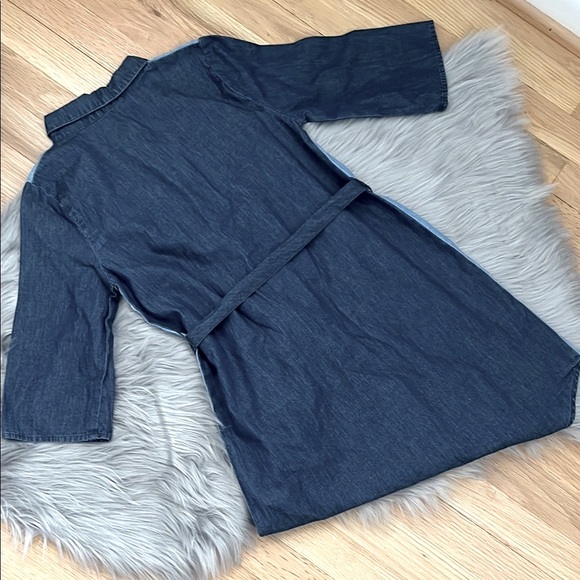 Stylish Blue Denim Kids Dress - Picture 5 of 5